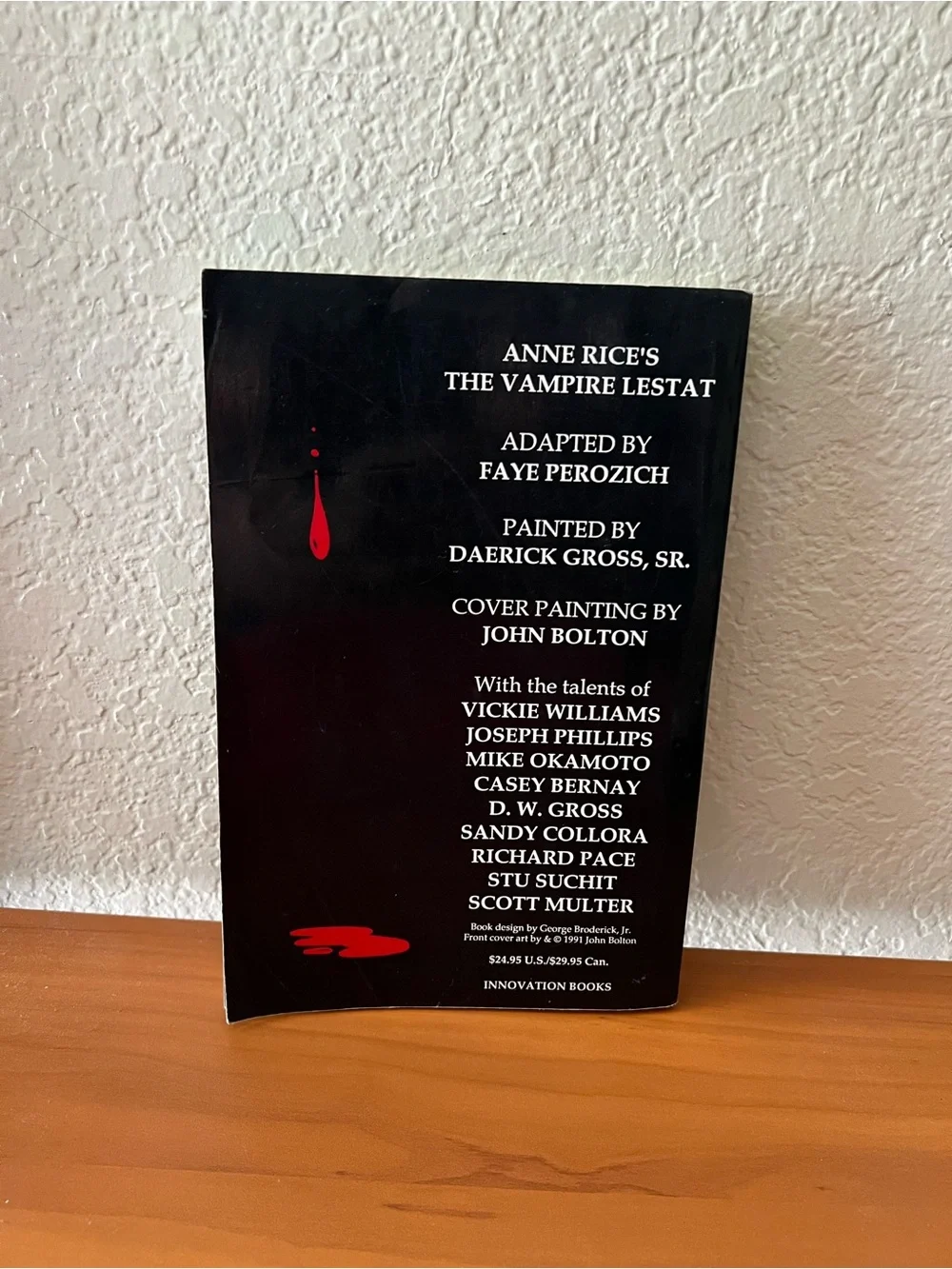 1991 Innovation Anne Rice's The Vampire Lestat A Graphic Novel Paperback